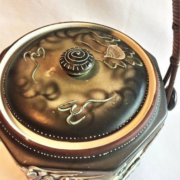 Japanese Dragonware Covered Tea Caddy - Picture 6 of 15